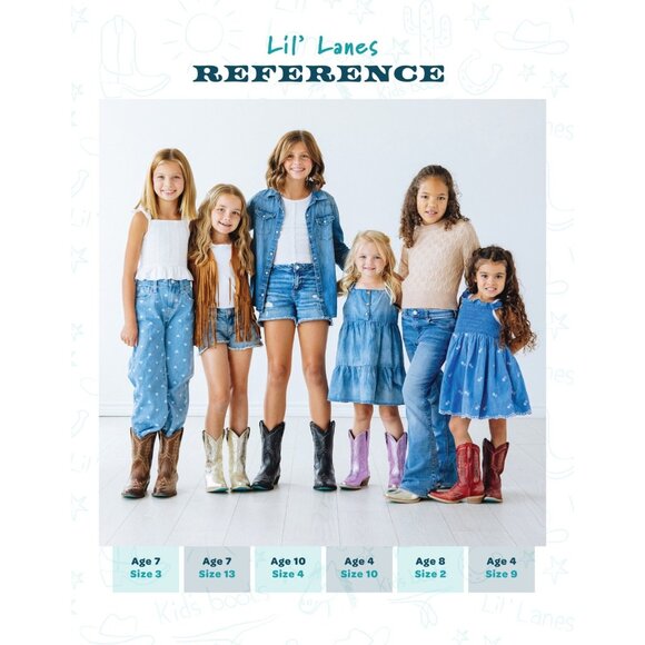 Lane Lexington Kids Red Cowboy Boots Size 11 Little Girls Western Cowgirl Boots - Picture 13 of 13